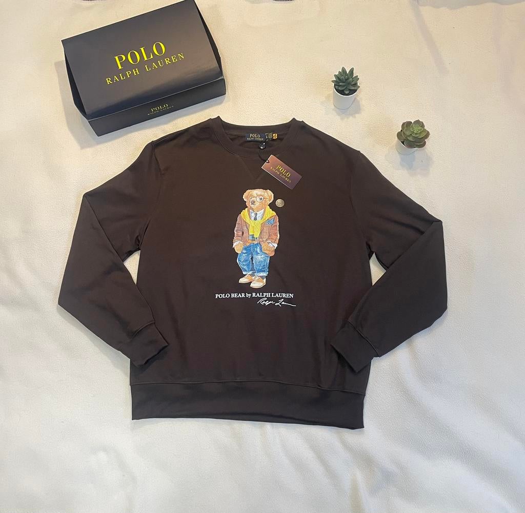 Polo Ralph Lauren sweatshirt Bear fleece, Ophalen of Verzenden, Nieuw, Maat 52/54 (L), Zwart