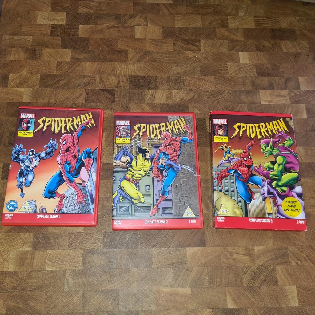 Spider-Man: The Animated Series (Jaren '90) Seizoen 1-3 DVD, Cd's en Dvd's, Dvd's | Tekenfilms en Animatie, Vanaf 12 jaar, Ophalen of Verzenden