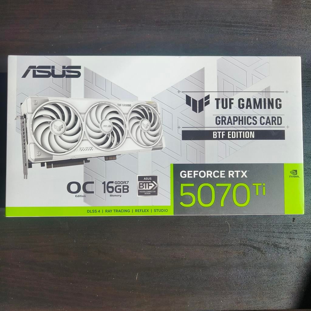 ASUS TUF Gaming GeForce RTX 5070 Ti OC 16GB GDDR7, Computers en Software, Videokaarten, Nieuw, Ophalen of Verzenden, HDMI, PCI-Express 5