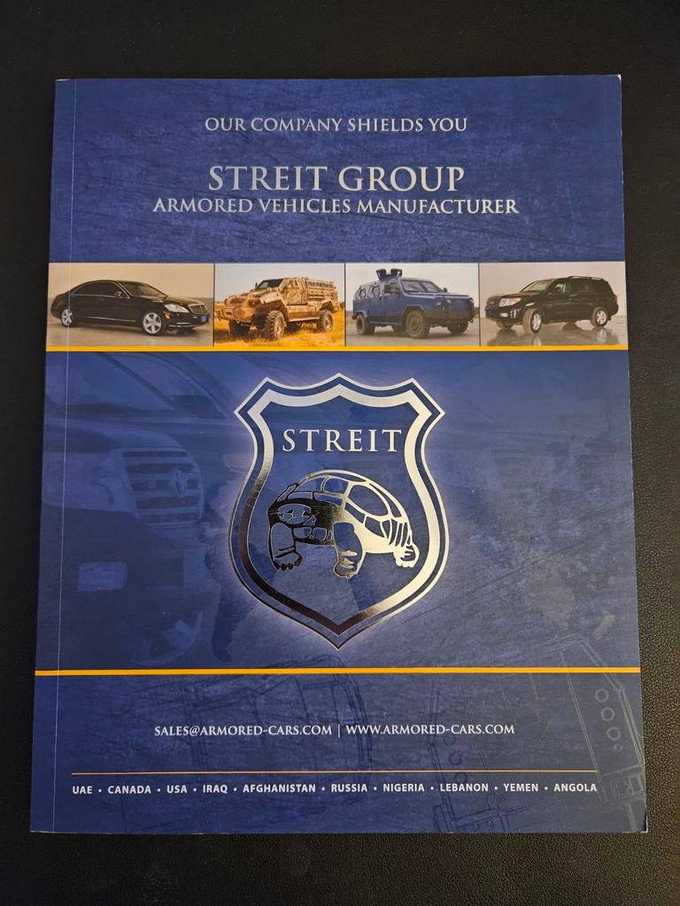 Brochure Streit Armoured Vehicles 2011, Ophalen of Verzenden