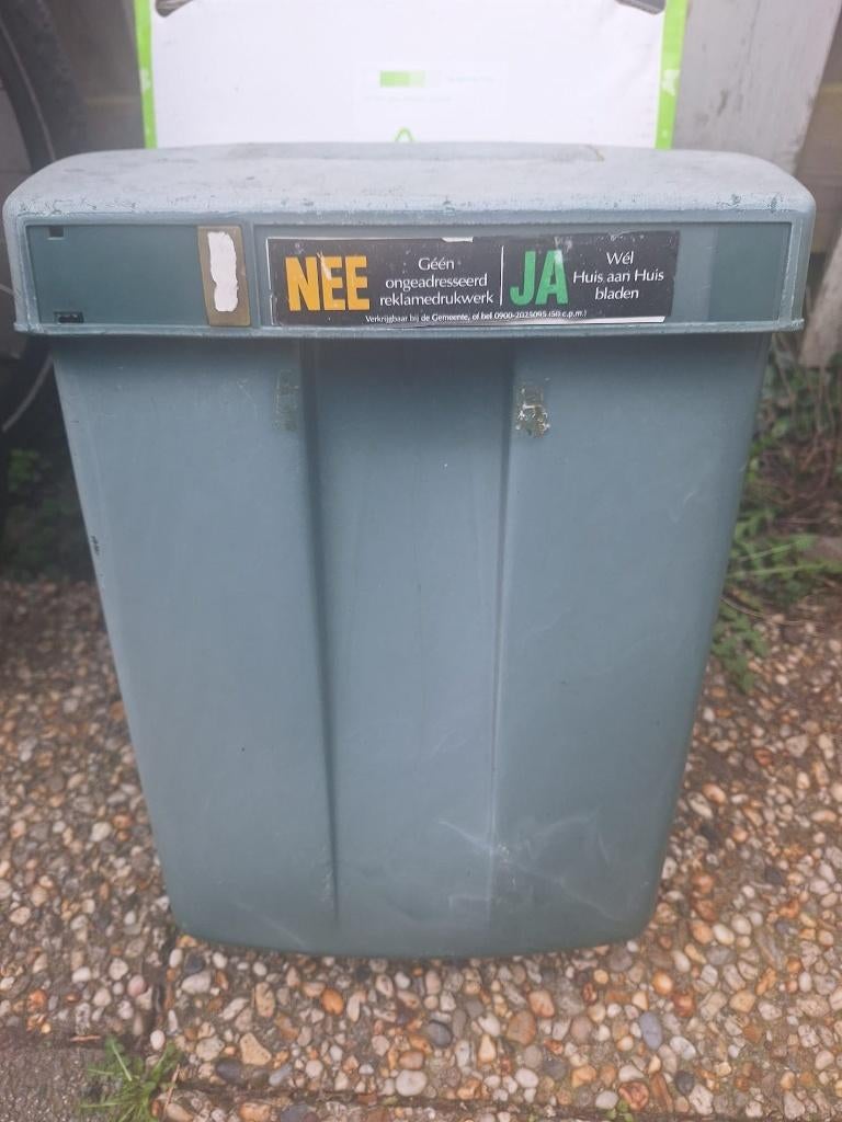 Groene brievenbus, Tuin en Terras, Brievenbussen, Ophalen of Verzenden, Gebruikt, Kunststof