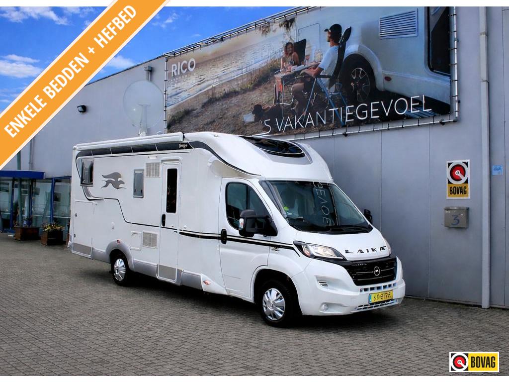 Laika Ecovip 409 Lengtebedden / Hefbed/ Zonnepaneel, Ringverwarming, Fiat, 7 tot 8 meter, Bedrijf