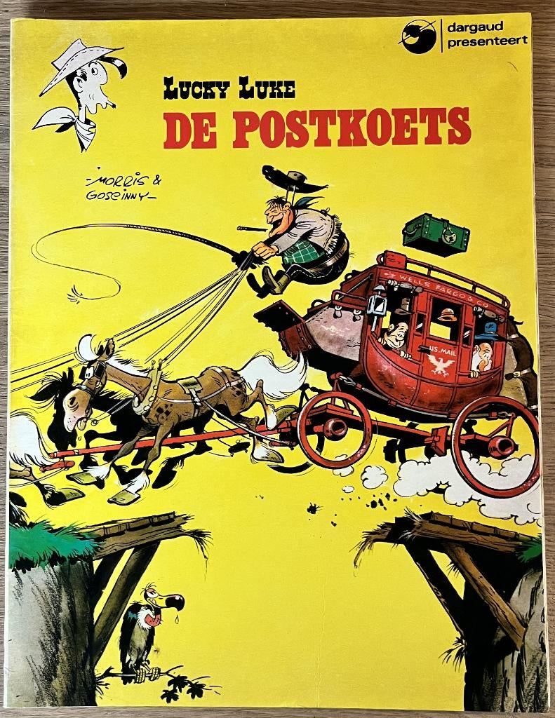 Lucky Luke - De postkoets - 1 (1976) Strip, Boeken, Stripboeken, Eén stripboek, Zo goed als nieuw