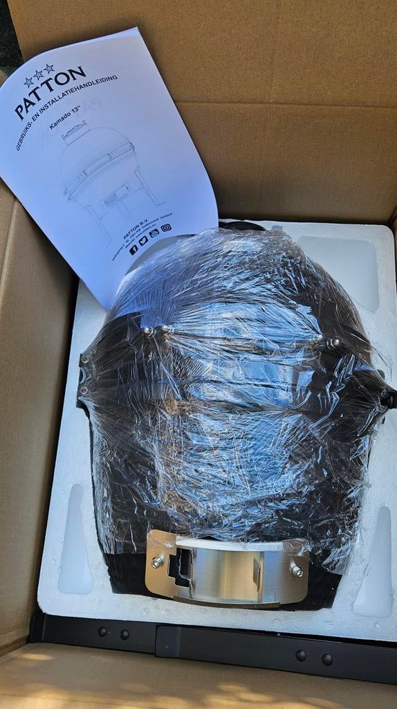 Patton Kamado Grill 13" Zwart - Nieuw in doos, Ophalen, Nieuw, Patton