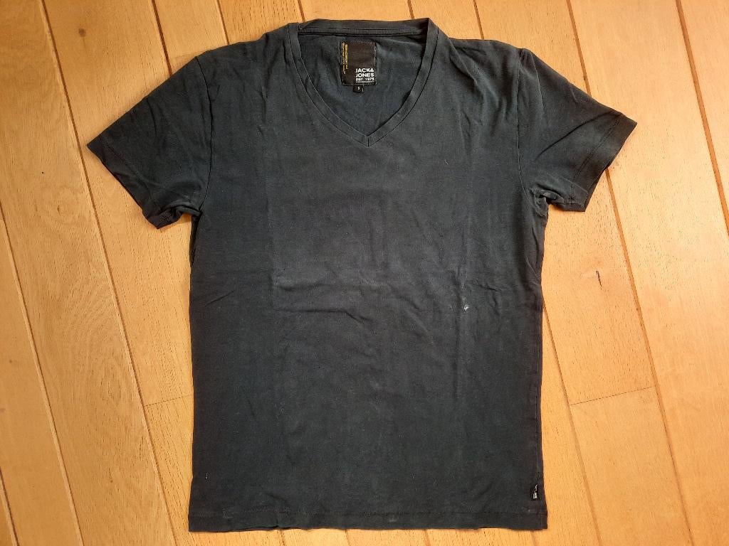 Jack & Jones t- shirt V- hals zwart maat S, Kleding | Heren, T-shirts, Zwart, Ophalen of Verzenden, Zo goed als nieuw, Jack & Jones