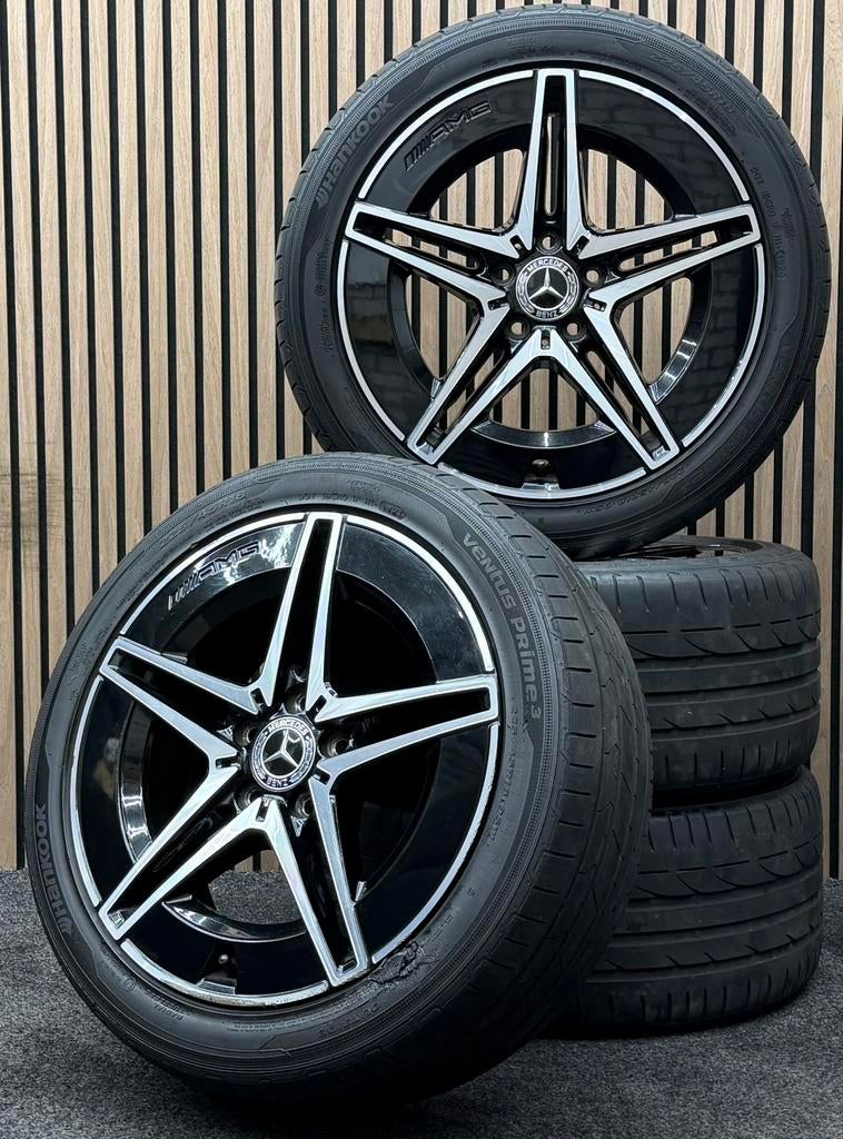 Originele 18 inch Mercedes C-Klasse W206 S206 AMG 5x112, Ophalen, 18 inch, ., Banden en Velgen
