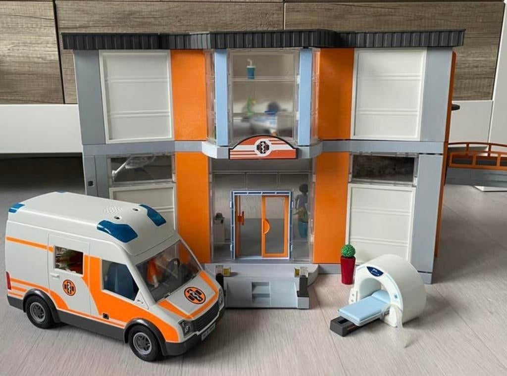 Playmobil ambulance met poppetjes, Ophalen, Zo goed als nieuw, Complete set