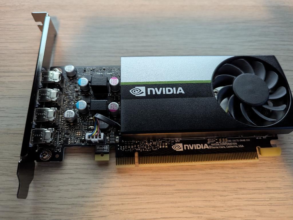 Dell NVIDIA T1000 8GB Videokaart, Computers en Software, Videokaarten, PCI-Express 3, DisplayPort, GDDR6, Ophalen of Verzenden