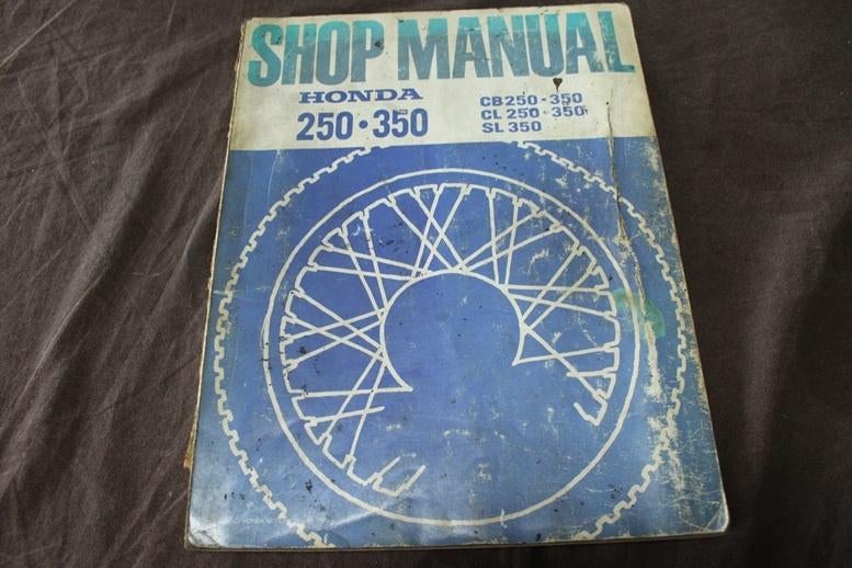 Honda CB250 CB350 CL SL twins 1972 motorcycle shop manual, Motoren, Ophalen of Verzenden, Honda