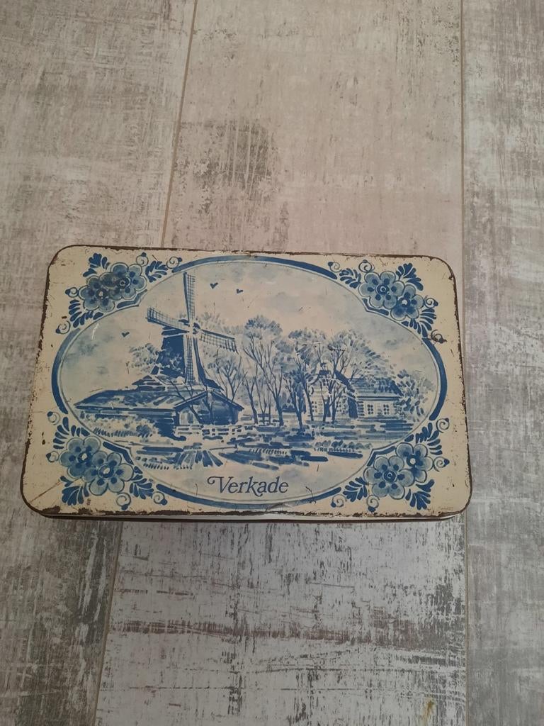 Verkade blik, Ophalen of Verzenden, Zo goed als nieuw, Koek(jes), Verkade