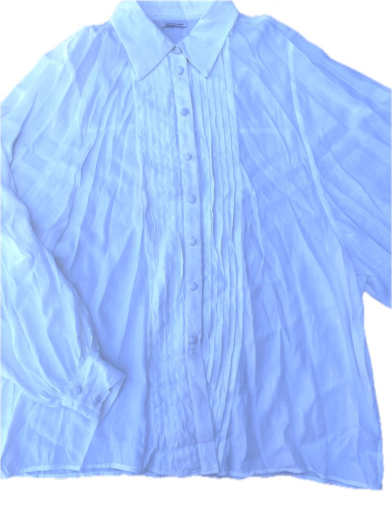 Grote wijde witte blouse maat S/M, lekker dramatische look, Ophalen of Verzenden, Gedragen, Maat 38/40 (M), Wit