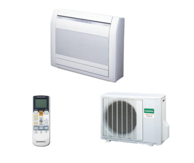 Fujitsu Vloermodel airco NIEUW IN DOOS AGHG09LVCA warmtepomp, Koelen en Ontvochtigen, Minder dan 60 m³, Timer, Nieuw