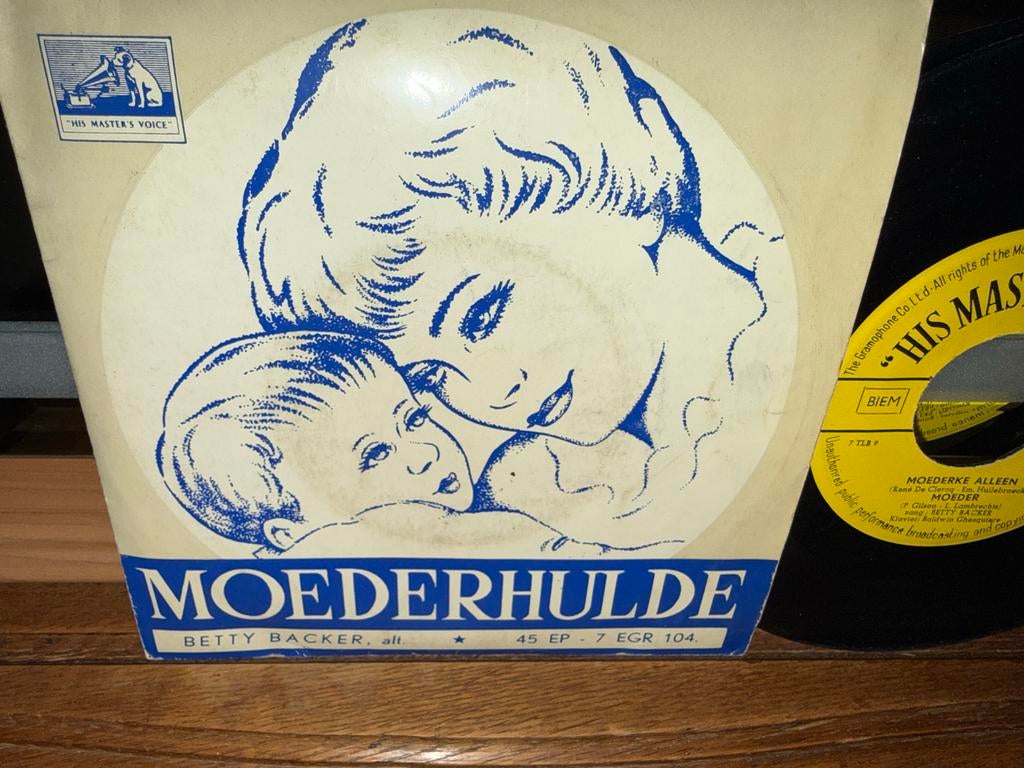 Betty Backer - Moederhulde 45 EP - 7 EGR 104, 7 inch, Ophalen of Verzenden, Zo goed als nieuw, EP