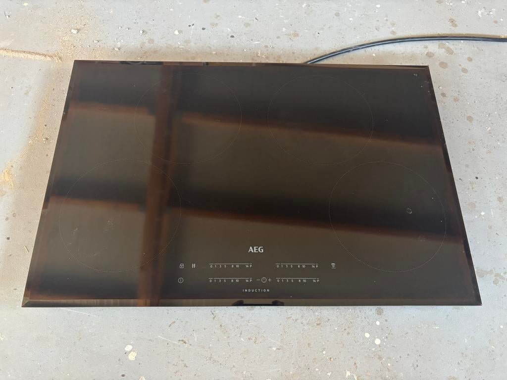 Aeg inductie kookplaat, Witgoed en Apparatuur, Ophalen, Gebruikt, 4 kookzones, Inbouw