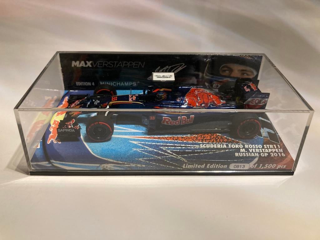 Max Verstappen toro rosso str11 russian gp 2016, Ophalen of Verzenden, Nieuw, Auto, MiniChamps