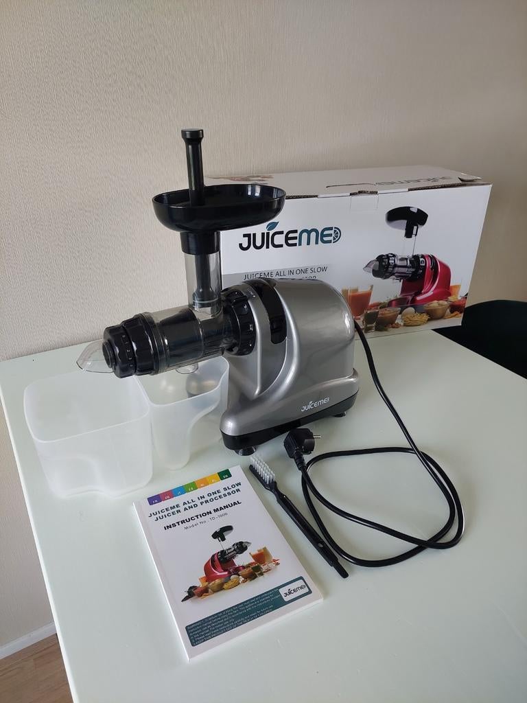 Juiceme all in one slowjuicer and processor, Witgoed en Apparatuur, Juicers, Zo goed als nieuw, Slowjuicer, Elektrisch, Ophalen of Verzenden