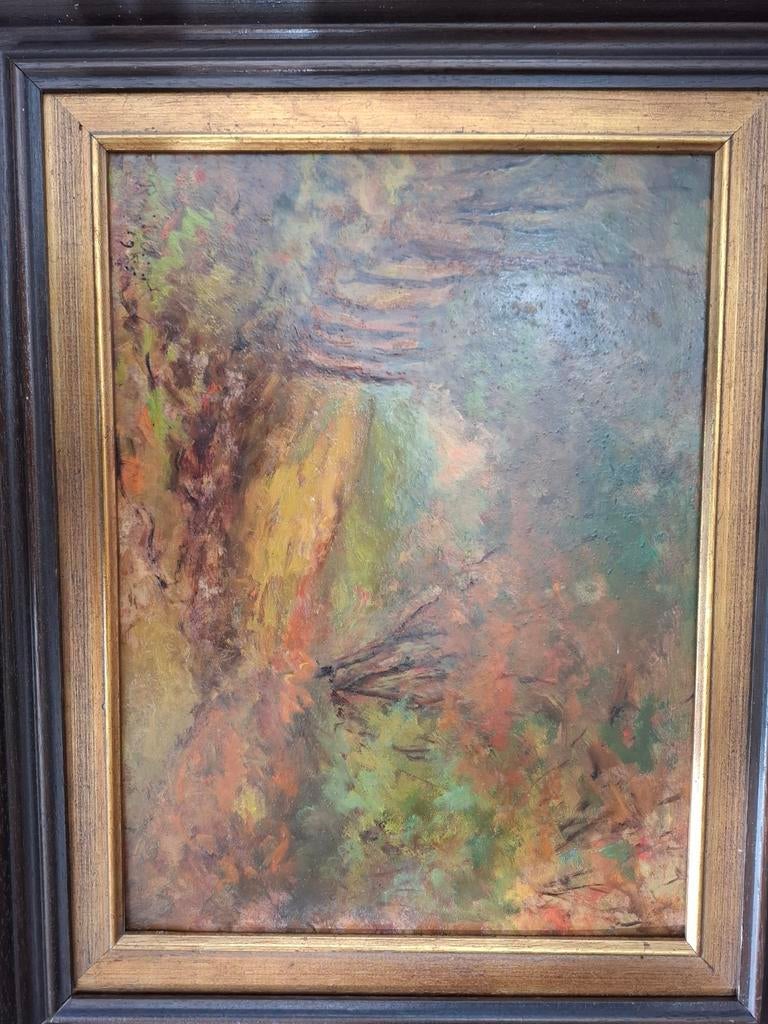 Te koop schilderij 'Poolse weg'  van  Roel Wildeboer uit 198, Antiek en Kunst, Ophalen of Verzenden