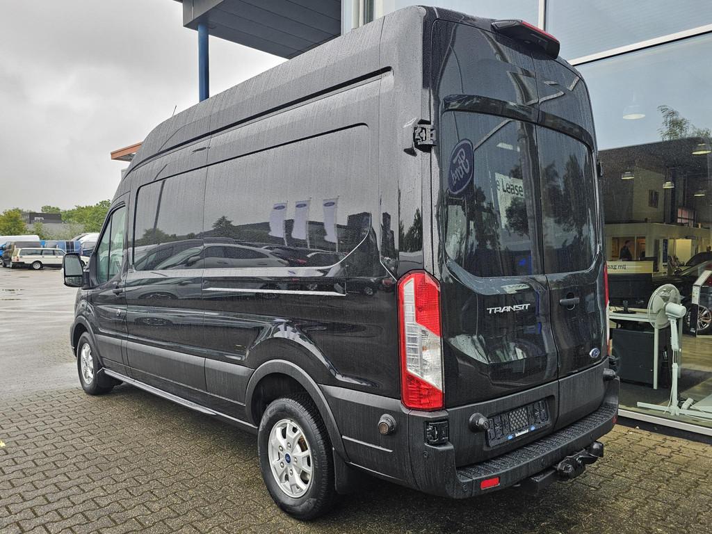 Ford Transit 350 2.0 TDCI L3H3 Limited 185pk Automaat | Xeno, Stof, 4 cilinders, Zwart, Origineel Nederlands