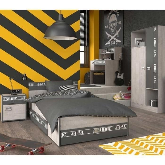 Complete slaapkamer, Huis en Inrichting, Slaapkamer | Bedden, Ophalen, Eenpersoons, Wit, Hout