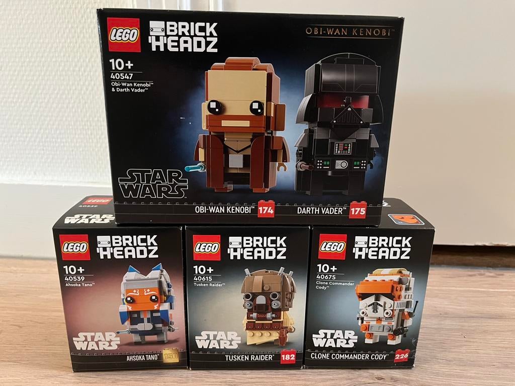 Lego star wars brickheadz 40539, 40547, 40615, 40675 nieuw, Kinderen en Baby's, Speelgoed | Duplo en Lego, Nieuw, Lego, Complete set