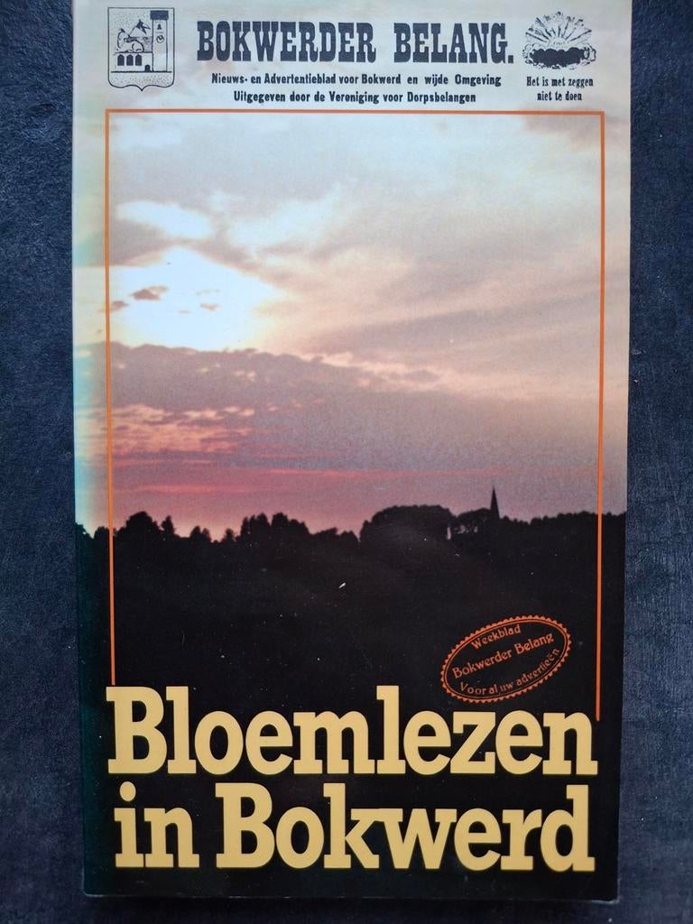 Bloemlezen in Bokwerd Rink van der Velde  dorpsbelang krant, Gelezen, Ophalen of Verzenden, Friesland, Rink van der Velde