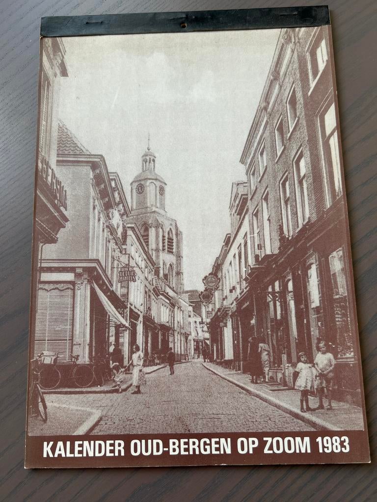 Kalender oud Bergen op Zoom 1983, Ophalen of Verzenden