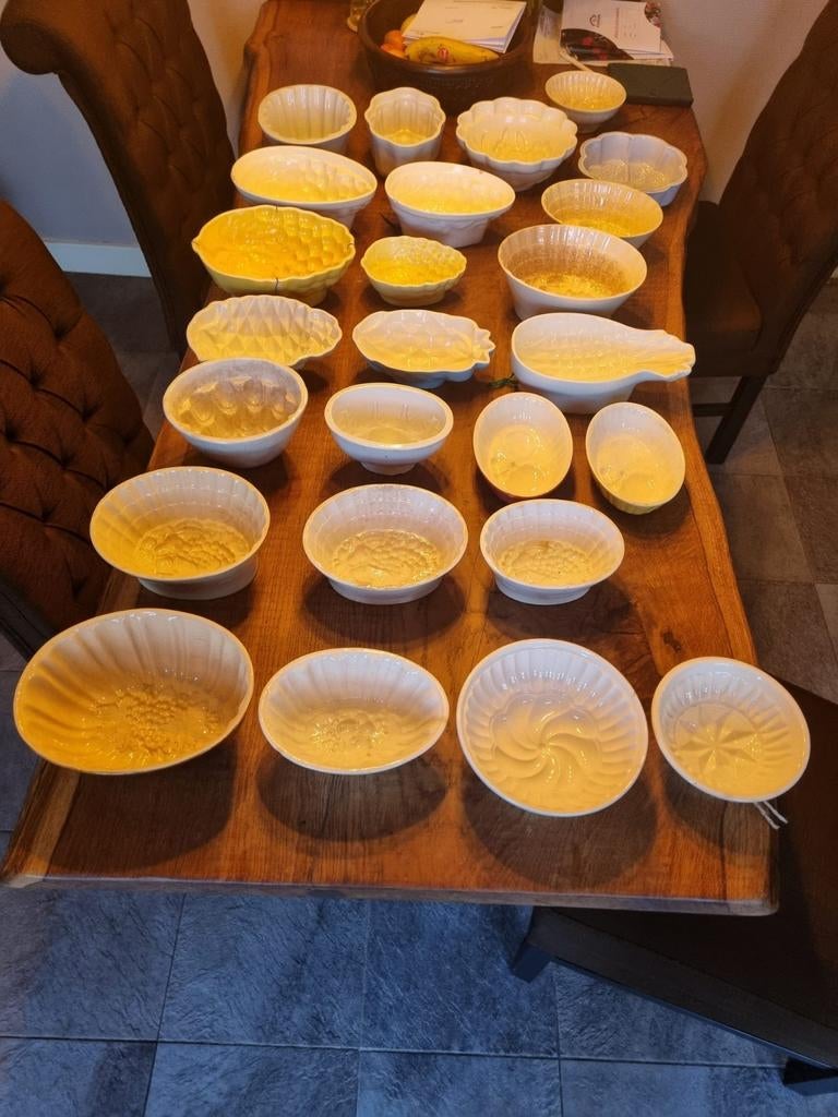 Puddingvormen (verzameling), Ophalen