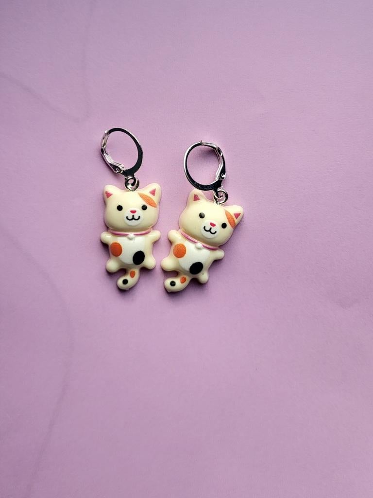 Katten oorbellen, Ophalen of Verzenden