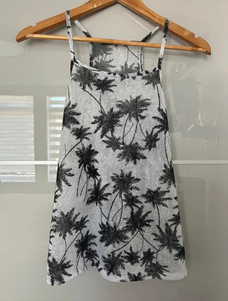 Zomers shirtje met palmbomenprint – Atmosphere  maat 38, Kleding | Dames, Tops, Gedragen, Maat 38/40 (M), Wit, Zonder mouw, Ophalen of Verzenden