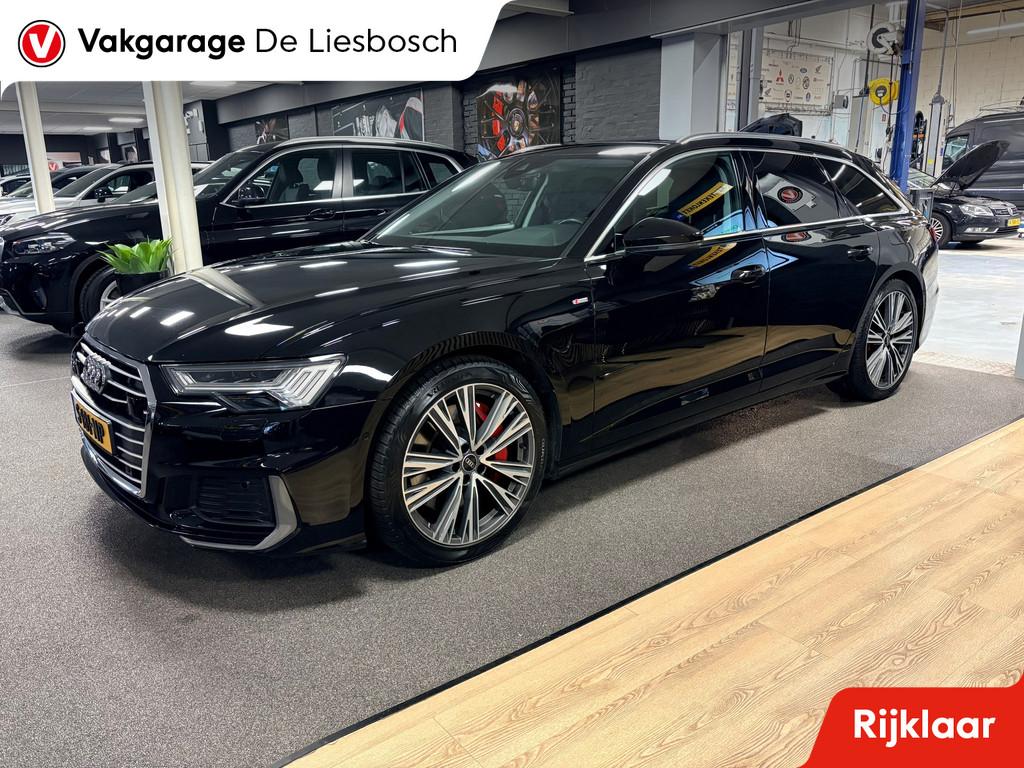Audi A6 Avant 55 TFSI e quattro Competition / Panorama-dak /, Gebruikt, 4 cilinders, Zwart, Plug-in hybride