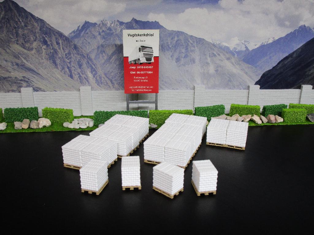 Lading Stenen Wit "Ex Wsi Oplegger , Zie Omschrijving", Ophalen, Nieuw, Bus of Vrachtwagen, Wsi