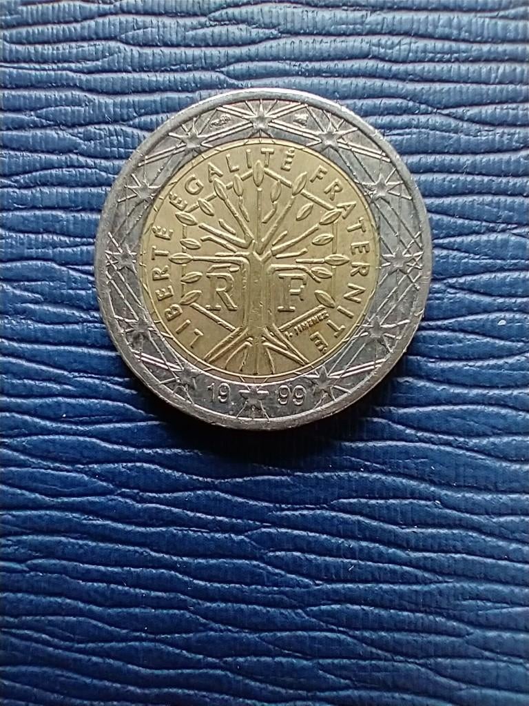 Frankrijk 2 euromunt 1999, Verzenden, Frankrijk, 2 euro, Losse munt