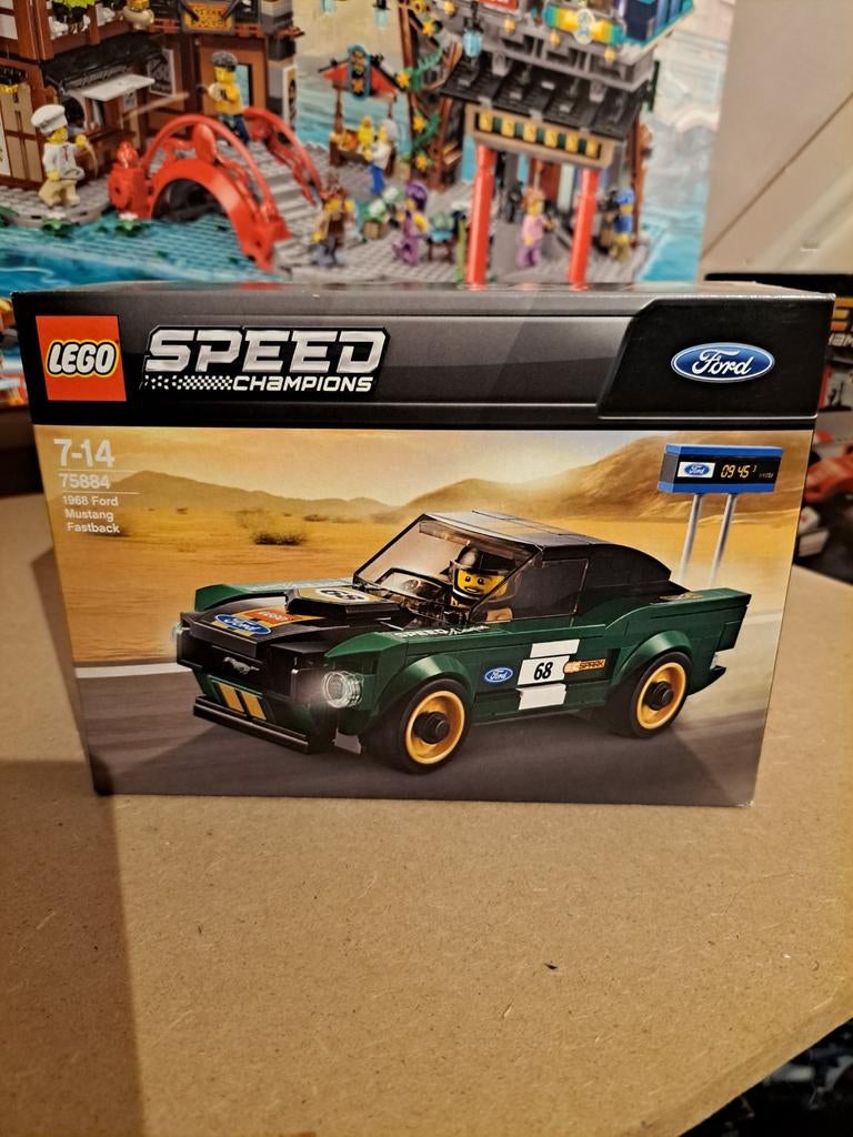 LEGO Speed Champions 75884 1968 Ford Mustang * NIEUW*, Lego, Nieuw, Ongeopend/sealed, Complete set