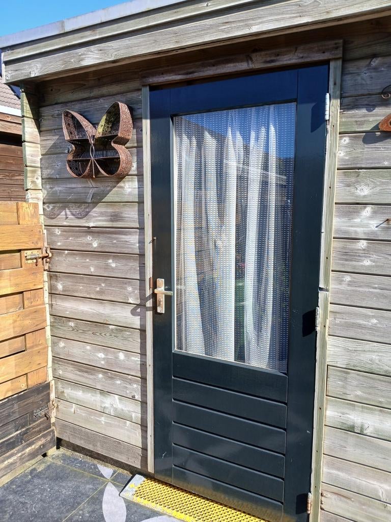 Houten blokhut/berging - Ideaal voor tuinopslag, Ophalen of Verzenden, Gebruikt, Hout, Overige typen