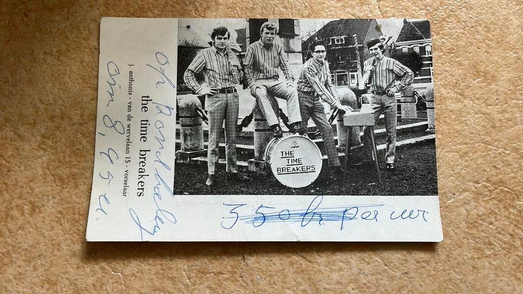 Vlaamse Band The Time Breakers / reclame VDV Vorselaar, Ophalen of Verzenden, 1940 tot 1960, Ongelopen, Overige thema's