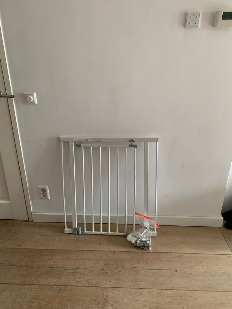 Hauck Open'n Stop traphekje 75-80 cm, Ophalen, Gebruikt, Klemhekje, Metaal of IJzer