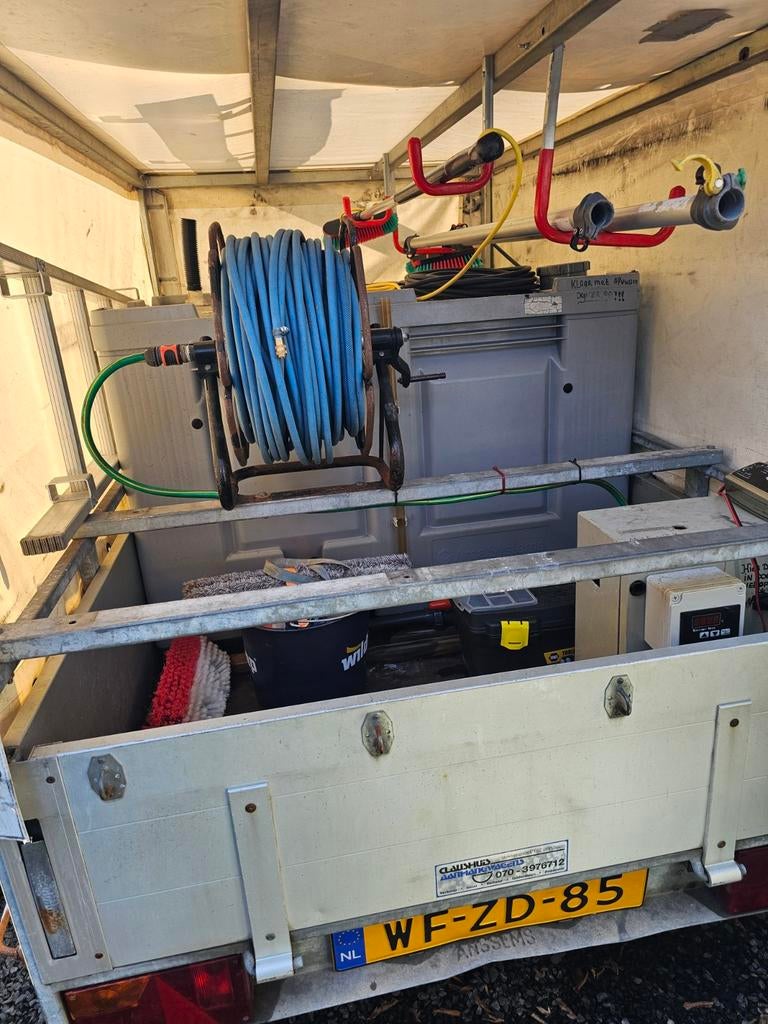 Complete tukkerpole telewash aanhanger 1000L met imperiaal, Ophalen, Gebruikt