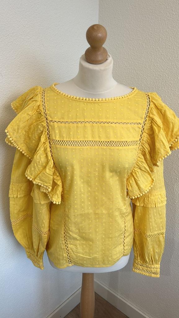 Fabienne Chapot maat 40 gele Katie top 742, Geel, Maat 42/44 (L), Ophalen of Verzenden, Zo goed als nieuw