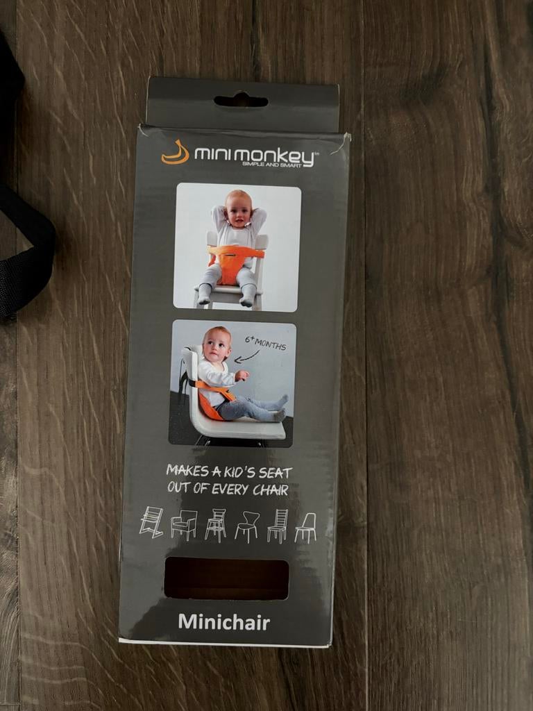 MiniMonkey Minichair Tuigje - Draagbaar Kinderstoeltje, Kinderen en Baby's, Ophalen, Zo goed als nieuw, Overige typen, Gordel(s)