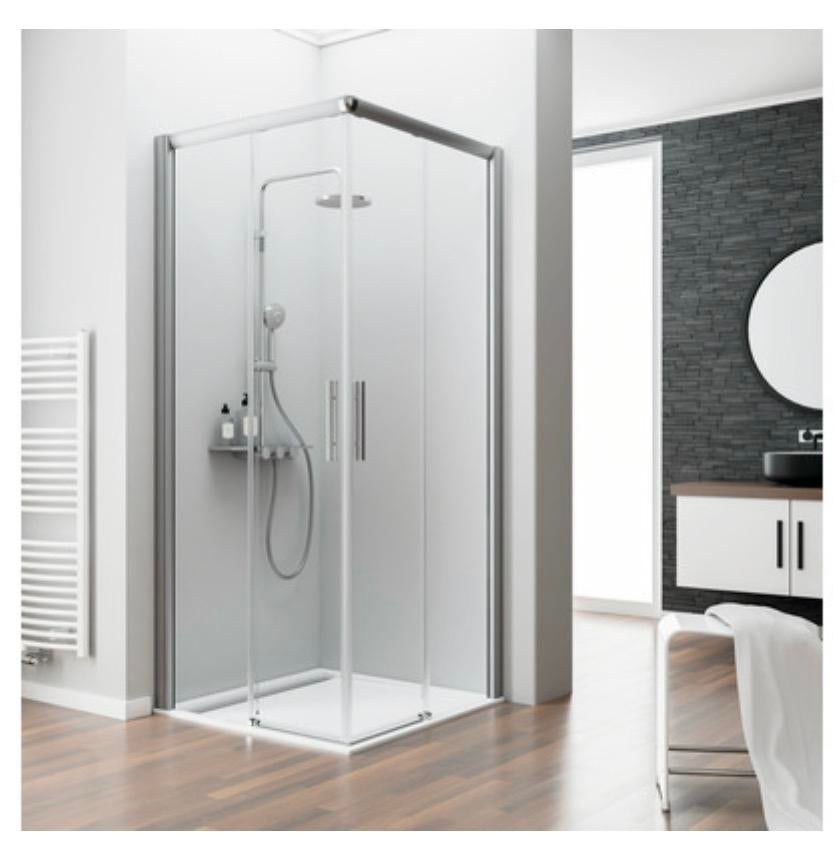 SCHULTE Douchecabine schuifdeur 80 x 100 cm nieuw, Ophalen, Nieuw, Glas, Douche
