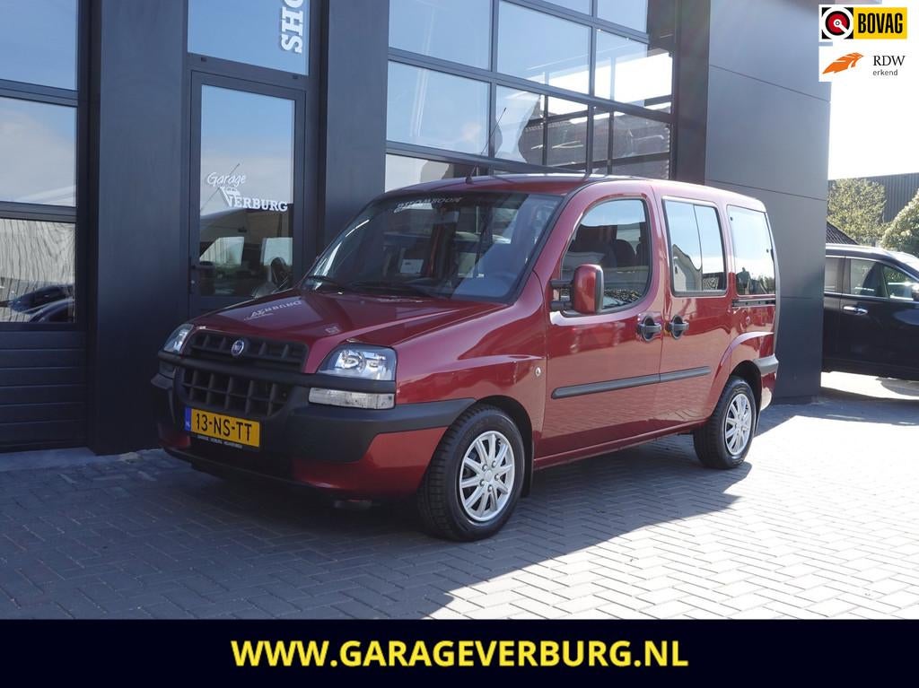 Fiat Doblò 1.6 16V | Rolstoelauto/Rolstoelvervoer | Airco,E, Voorwielaandrijving, 1596 cc, Stof, Gebruikt