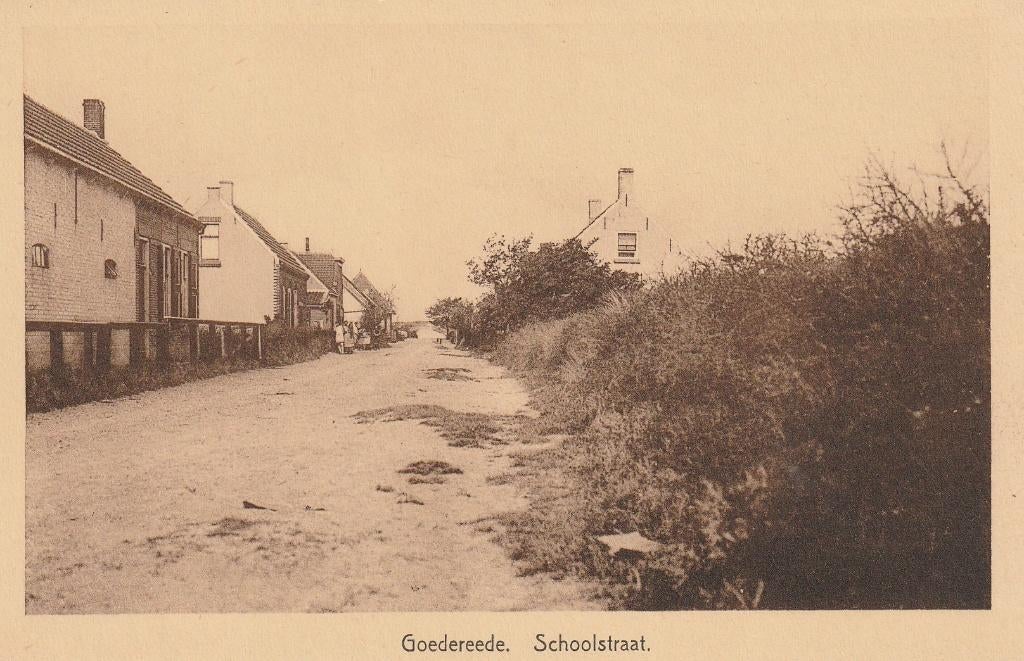 Goedereede      Schoolstraat, Ophalen of Verzenden, Voor 1920, Ongelopen, Zuid-Holland