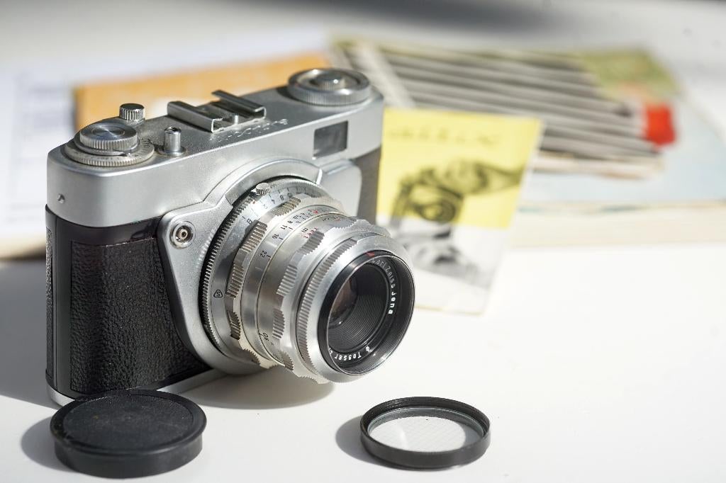 *Altix-N met Carl Zeiss Jena Tessar 2.8/50mm (zie foto's), Ophalen of Verzenden, Compact, Overige Merken