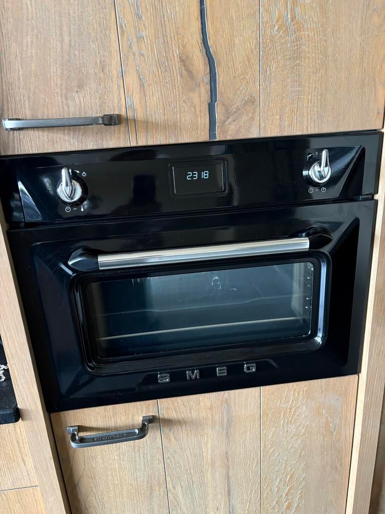 SMEG retro inbouw stoomoven, Witgoed en Apparatuur, Ovens, Oven, Inbouw, Ophalen, 45 tot 60 cm