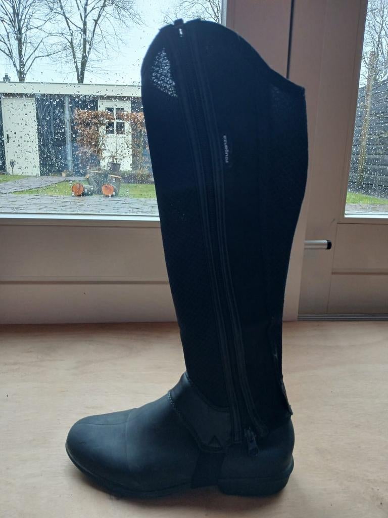 Rijlaarzen met chaps Fouganza, Dieren en Toebehoren, Paardrijkleding, Gebruikt, Kinderen, Ophalen of Verzenden, Schoeisel