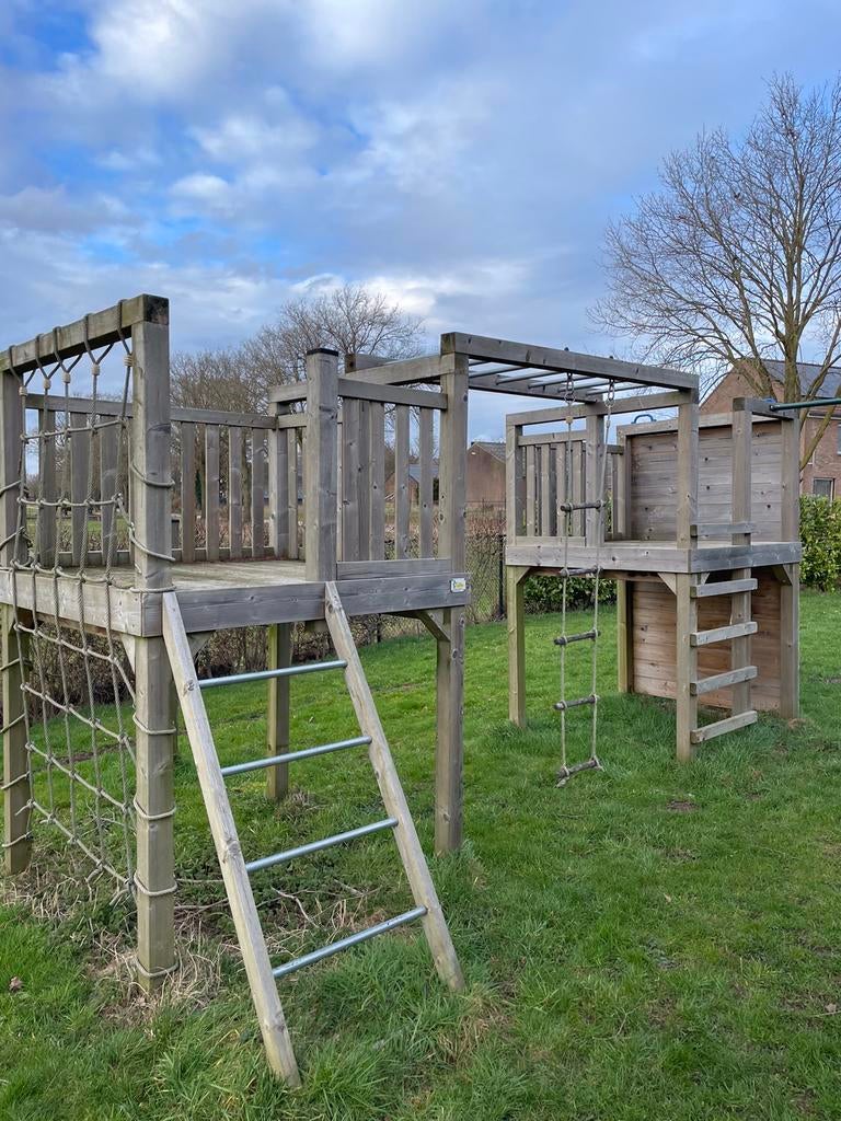 Speeltoestel, Kinderen en Baby's, Speelgoed | Buiten | Speeltoestellen, Ophalen, Gebruikt, Klimnet