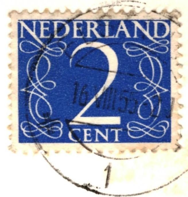 991381 Elst 1955 Utr Jeugdherberg Eikelkamp 1955 Gelopen, Verzamelen, Ophalen of Verzenden, 1940 tot 1960, Gelopen, Utrecht