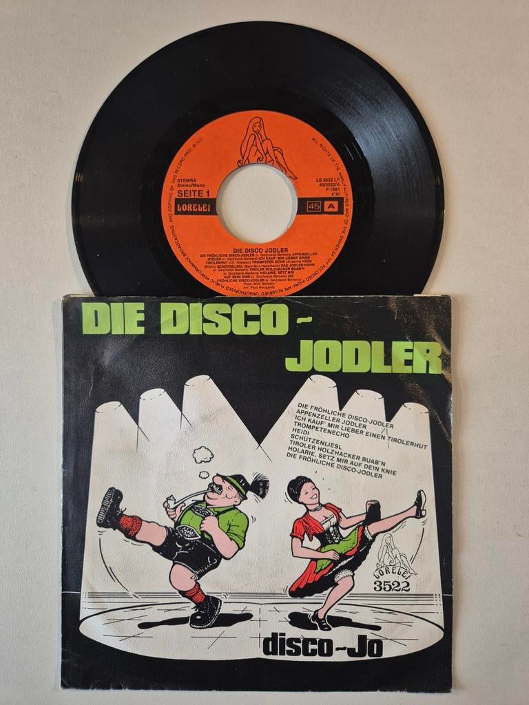 Die disco jodler, Ophalen of Verzenden, Zo goed als nieuw, Overige formaten, Levenslied of Smartlap