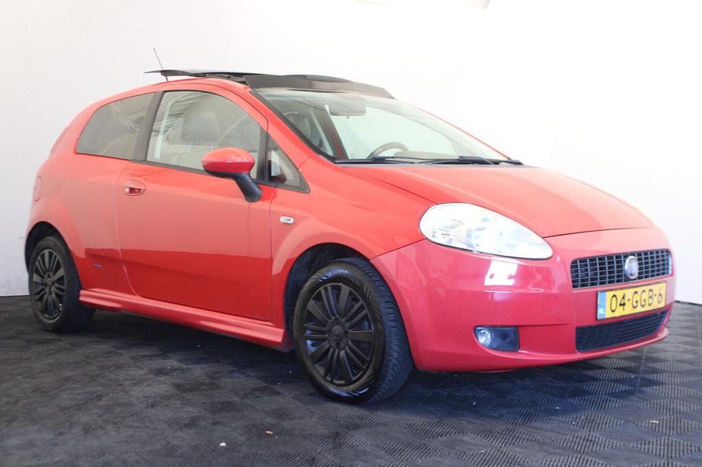 Fiat Grande Punto 1.4 Dynamic *Pasen Geopend!* (bj 2008), Voorwielaandrijving, Stof, Zwart, 4 cilinders