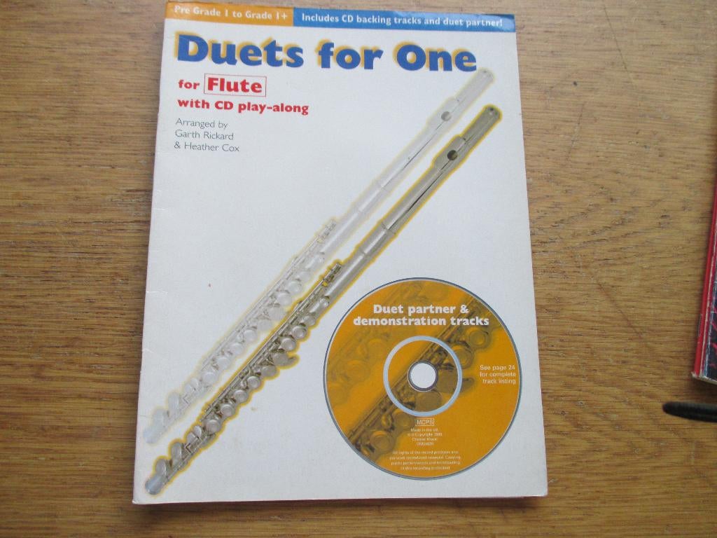 DUETS FOR ONE - DWARSFLUIT + CD, Muziek en Instrumenten, Bladmuziek, Gebruikt, Dwarsfluit of Piccolo, Ophalen of Verzenden, Artiest of Componist